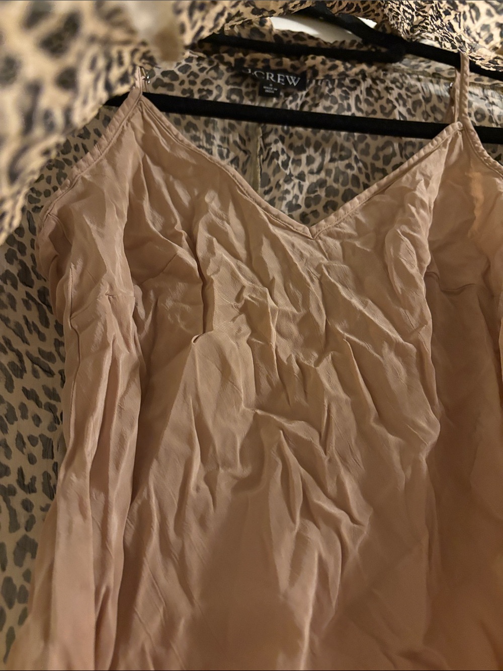 Sheer Leopard-Print Shirt in Crinkle Chiffon - Picture 4 of 4